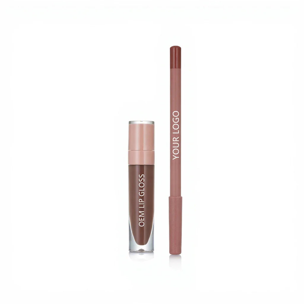High Quality Cosmetics Set Custom Packaging Lip Glaze Lip Pencil Long Lasting Lip Kit Private Label