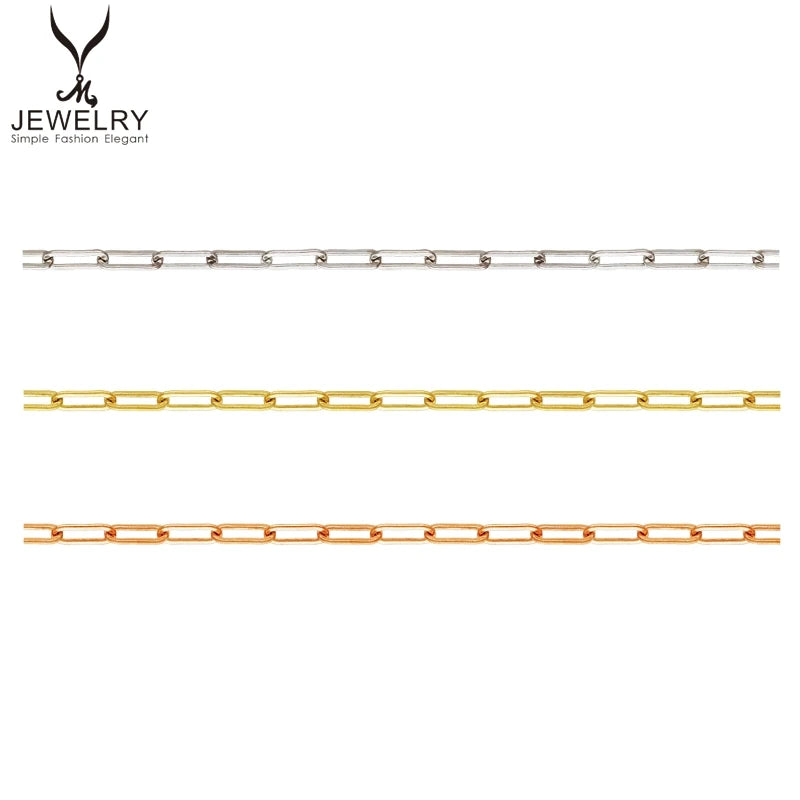Permanent Paperclip Chains 14K Gold Filled Bulk for Women Jewelry Making Bracelet Necklace