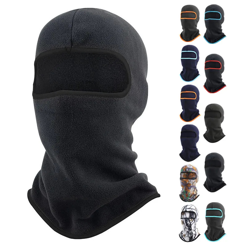 Hot Selling Custom Logo Sports Unisex Face Mask Windproof Breathable Full Face Cover Ski Mask Balaclava Fleece 1-Hole Polyester