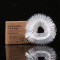 Custom Clear Disposable Waterproof Elastic Biodegradable Bathing Shower Cap for Hotel
