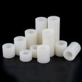 NINDEJIN BSNL-STYX-GLZ M3 M4 M5 M6 Nylon Round Spacer PCB Standoff Screws