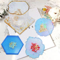 29pcs Coaster Silicone Mold Epoxy Resin Mold Coaster Set Square Round Wave Coaster Silicone Mold Kit