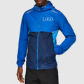 Custom Design Outdoor Running Mens Plus Size Windbreaker Jacket Elastic Cuff  Breathable Lightweight Jacket