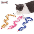 Interactive Funny Cat Plush Toy Simulated Snake Design for Cleaning Teeth Pet Chew Toy Companion for Cats