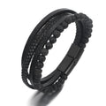 2026 Microfiber PU Men Gemstone Jewelry Bracelet Tiger Eye Magnetic Cl Stainless Steel Bracelet for Man