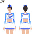 Cheer Practice Uniforms Cheer Crop Top Cheerleading Leggings Cheer Warm up Jacket Gymnastics Tracksuit Dance Wear