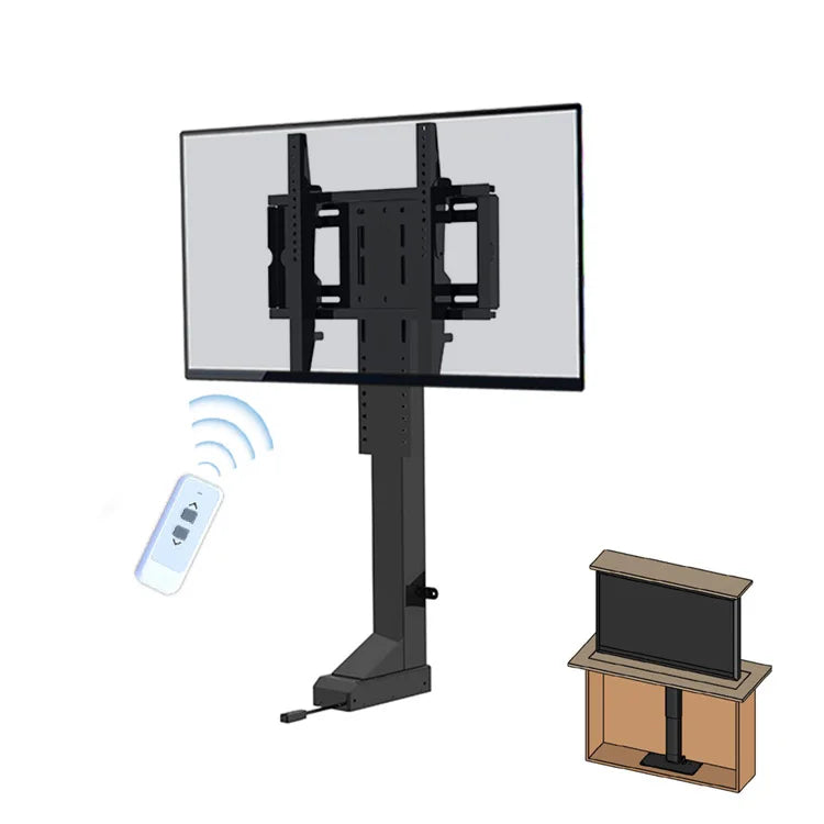 Intelligent Display Invisible Remote Control Lifting Bracket Meeting Room Exhibition Hall TV Lifting Telescopic Hanger