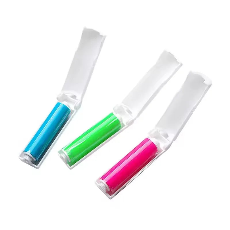 Portable Plastic Travel Fur Cleaner Washable Sticky Lint Roller Depilator for Pet Hair Removal and Dust Wiping