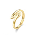 2025 Niche Design Sense 18K Polishing Titanium Steel Stainless Steel Rings Gold Plated Rings Couple Rings for Woman