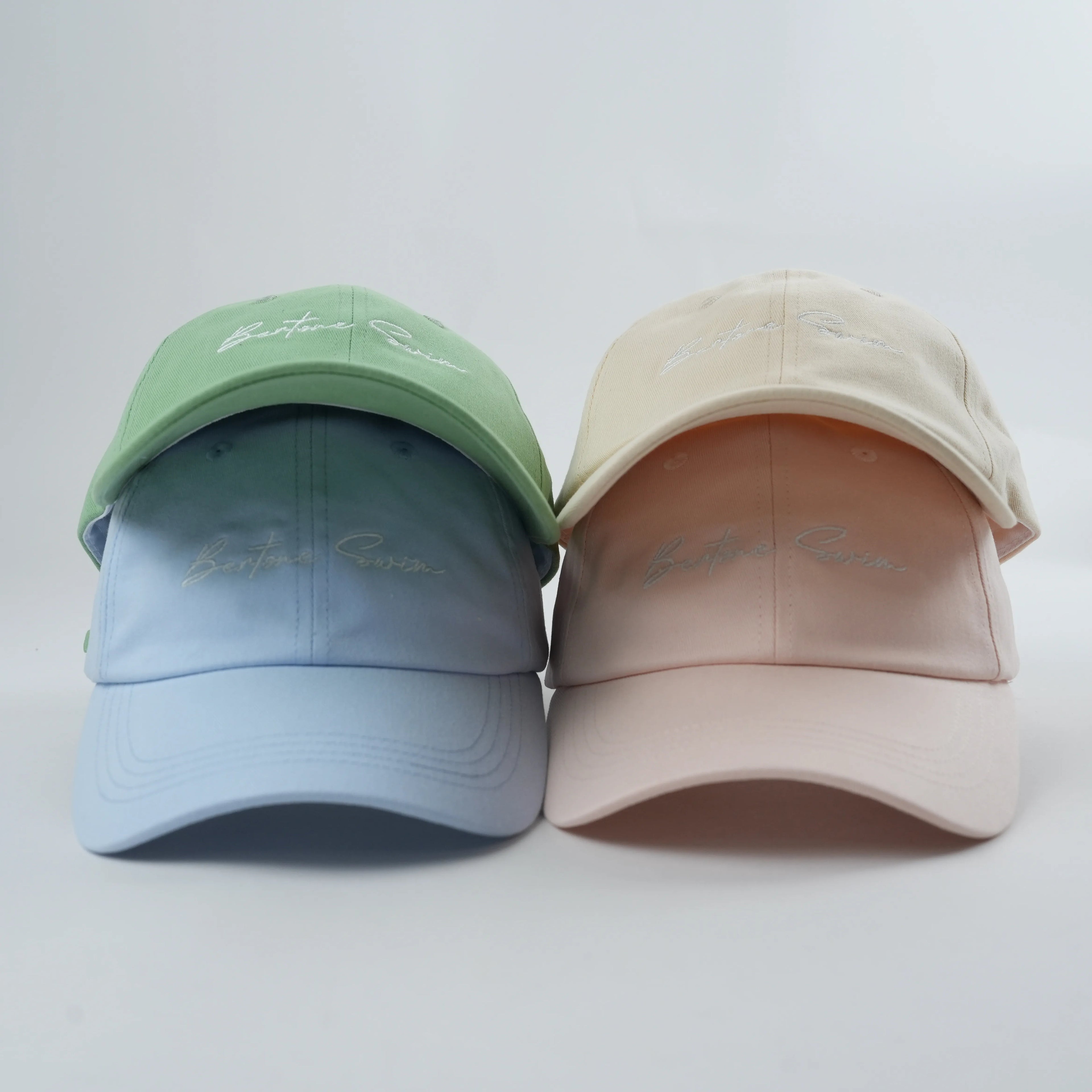 Custom Unstructured 6 Panels Dad Hat Embroidery Cotton Material for Woman Girls Kids