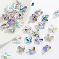 Wholesale New Style Butterfly Glass Crystal Pointback Diamond for DIY Nail Jewelry