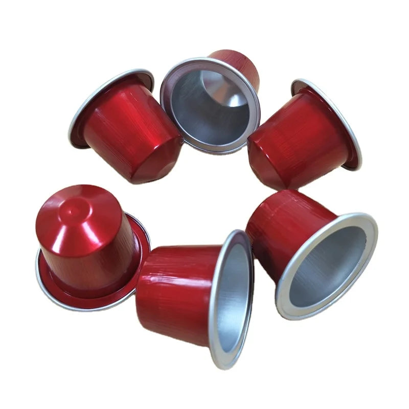 Disposable  new pods aluminum empty coffee capsule with lid