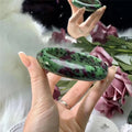 Wholesale Natural Quartz Crystal Ruby Zoisite Bangle Bracelet Eco-friendly Fashion Trend for Healing