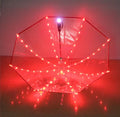 Designer Led Umbrella Wholesale Transparent POE PVC clear Lighting Led Umbrella