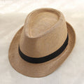 Wholesale Jazz Straw Cap  Men's Top Hat Summer Youth Sunscreen Outdoor Sunshade Hat