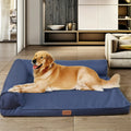Customized Size Luxury Soft Waterproof Solid Oxford Fabric Dog Bed Durable Removable Pet Sofa Washable Foam for Cats Pets Rest