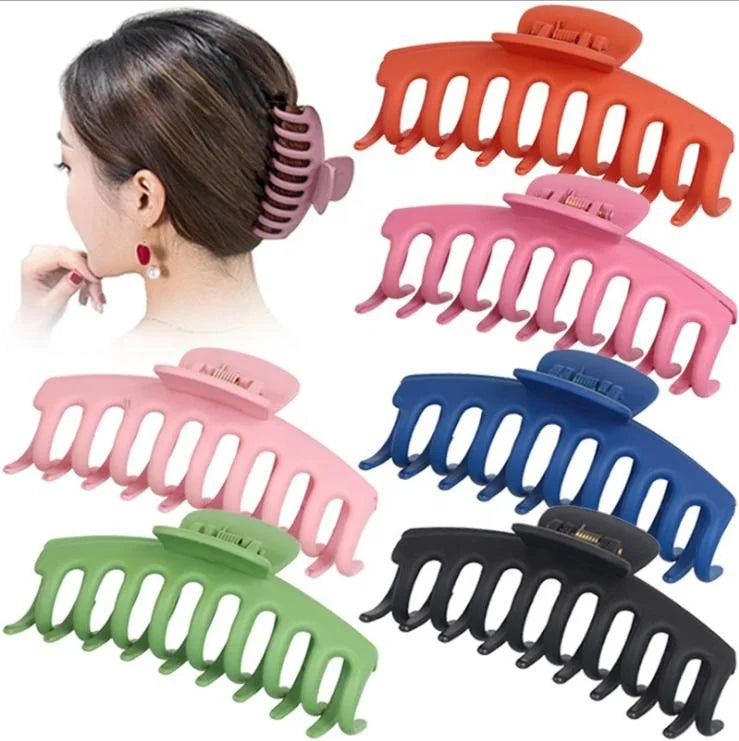 Classic Korean Resin Hair Claw Clip Hair Claws for Women Plastic Acrylic Hair Clamp Clip Jaw Clips Big Resin HA-2025 11X5CM