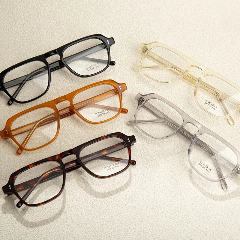 Good Quality round Frame Acetate Eyeglasses Latest Fashionable Optical Glasses for Men and Women Blue Light Filtering