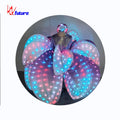 Beautiful LED Pixel Glowing Flowers Amazing LED  Flower Dance Stage Show Girls Dresses Entertainment Costume