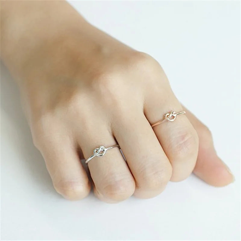 Best-Selling Women's Rose Gold Knot Ring - Exquisite Hand Jewelry Manufacturer Wholesale
