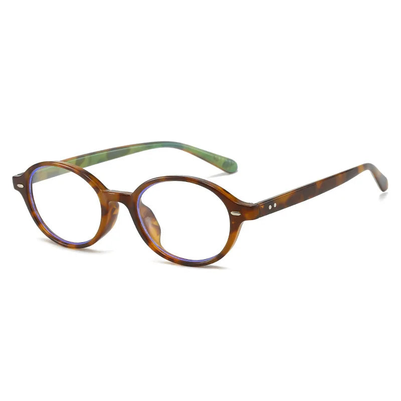 2025 Hot Unisex Small Frame PC Nerd Glasses High Myopia Plain Hawksbill Color Women Reading Glasses Elegant of Glasses Factory