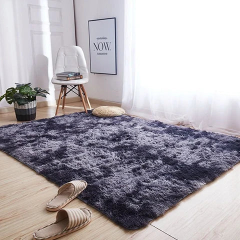Modern Plush Furry Floor Rug Nursery Living Room Kids Room Child Classic 100% Polyester Rectangle Machine Made Anti-slip Backing MegaBDM