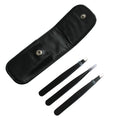 Black Pink Tweezers Eyebrow Set Best Slant Eyebrow Tweezers Stainless Steel Hair Removal Eyebrow Tweezers Private Label