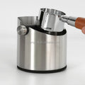 Free Laser LOGO Stainless Steel Barista Coffee Knock Box with Hard Knock
