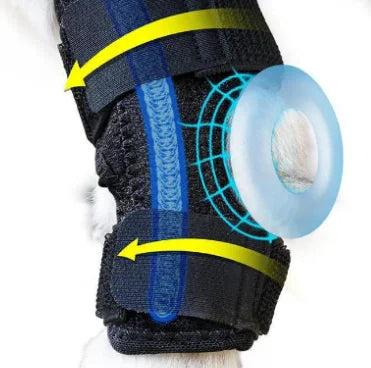USMILEPET Canine Hind Leg Joint Compression Wrap Solid Dog Leg Brace for Rear Hock ACL CCL Torn Winter/Summer Joint Compression