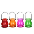 Factory Custom Color Glass Candle Jar With Lids in Bulk
