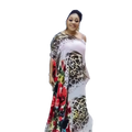 Low Price Loose Plus Size Abaya African Dress Digital Print Long Dress Africa