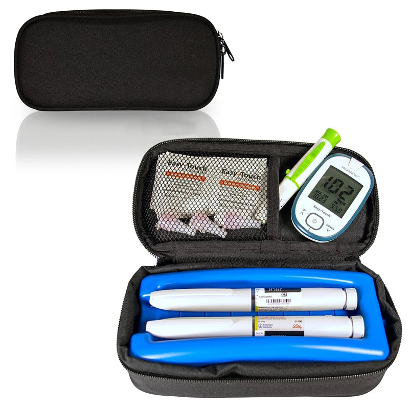 Insulin Pen Protector Cooler Bag With Pocket Travel Bag for Diabetic Pens Tips Premium Insulated Bag Medicine Organizer