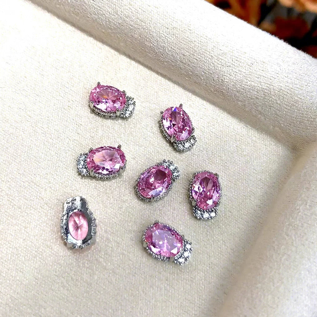 Luxury Rock Candy Nail Art Diamond Jewelry Set Light Luxury Zircon Sparkle Butterfly Design Internet Nails Nail Rhinestones