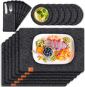 Felt Round Placemats Non-Slip Heat Resistant Eco-Friendly 3mm/5mm Thickness Set of 6