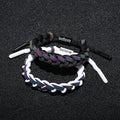 Wholesale Holographic Reflective Woven Bracelet Fashion Charm Shoelace Bracelet Believe Jewelry