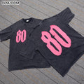 Manufacturer High Quality Your Own Brand logo Custom Heavyweight T-shirt Washed Vintage t Shirt Acid Wash 250G 100% Cotton