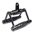 THYFIT Home Gym Cable Machine Accessories Double D Row Handle Pulldown Steel Swivel V Bar Row Grip Model YX-D29