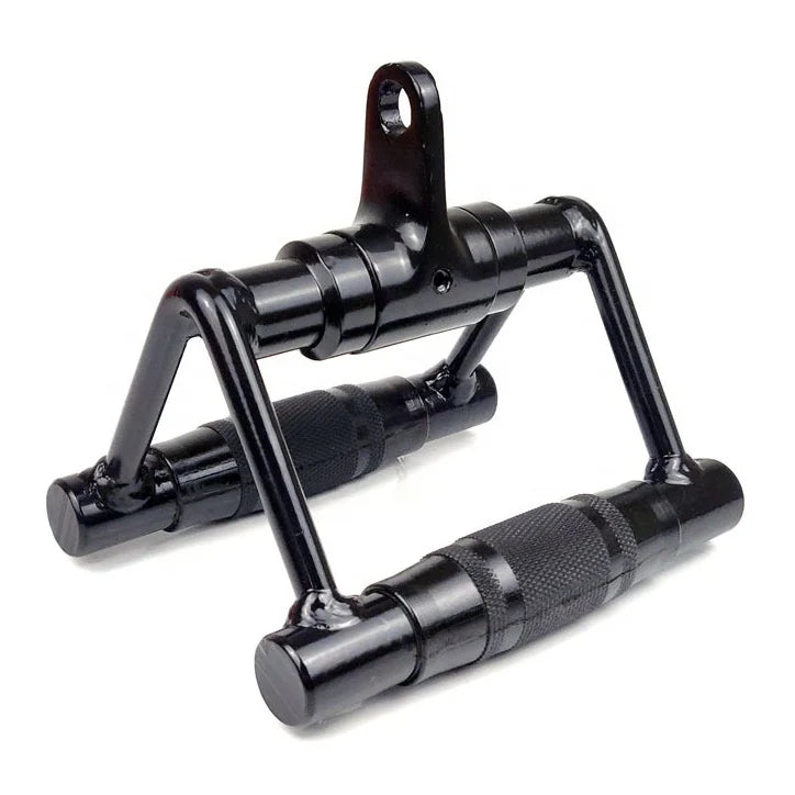THYFIT Home Gym Cable Machine Accessories Double D Row Handle Pulldown Steel Swivel V Bar Row Grip Model YX-D29