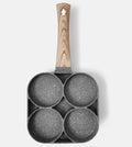 Stone Four Hole Frying Pan Non-stick Egg Dumplings Breakfast Hamburger Small Pot Kitchen Tools