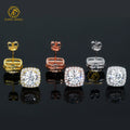 Popular Style Moissanite Stud Earrings 100% 925 Sterling Silver Base 1ct 2ct Vvs Moissanite Diamond Hypoallergenic Earrings