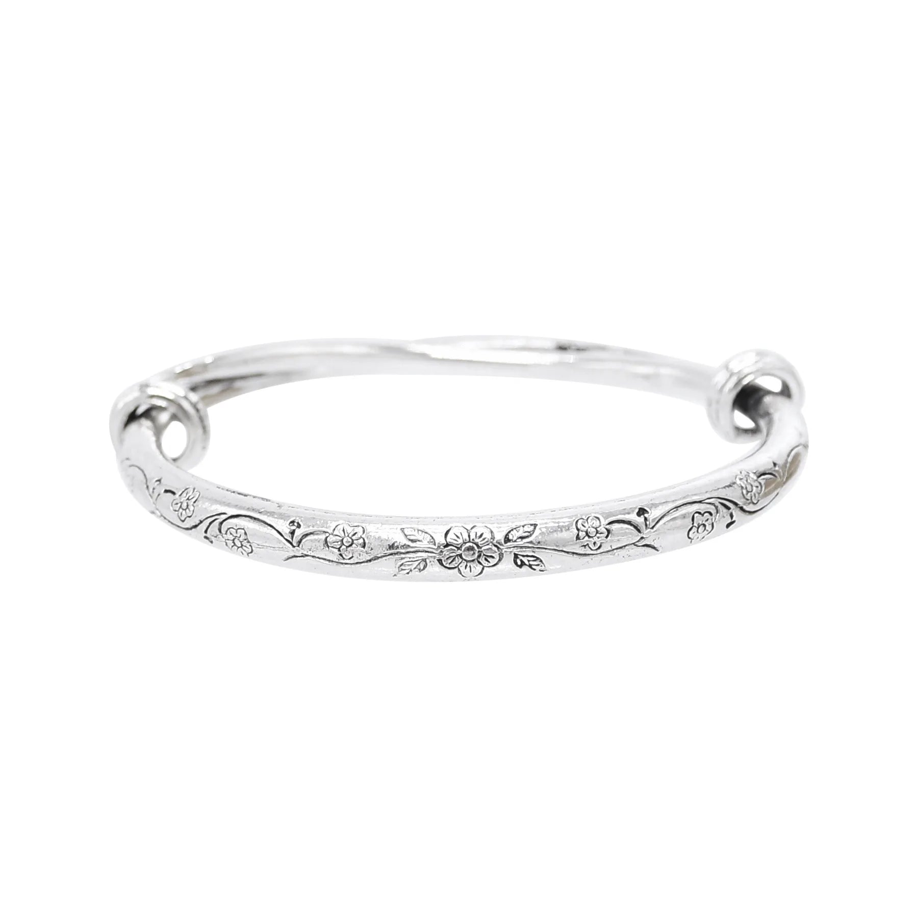 Carved Flower Cuff Bangle Bracelet Adjustable Bracelets Wrist Cuff Wrap Bracelet Adjustable