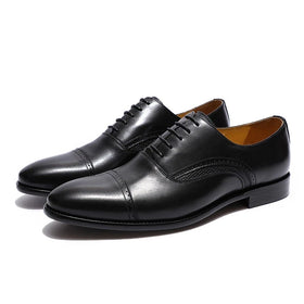 Handmade Lace-up Genuine Leather Oxford Men Shoes Hand Dyed Beautiful Design for Wedding Party Office Fashion Shoes