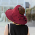 Customized logo pony Tail Sun protection Summer Outdoor Women Bucket Hat