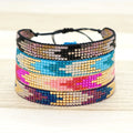 Go2boho Bohemia Handmade Woven Mixed Color Miyuki Beaded Hand String Accessory Fashion Jewelry Woman Bracelet