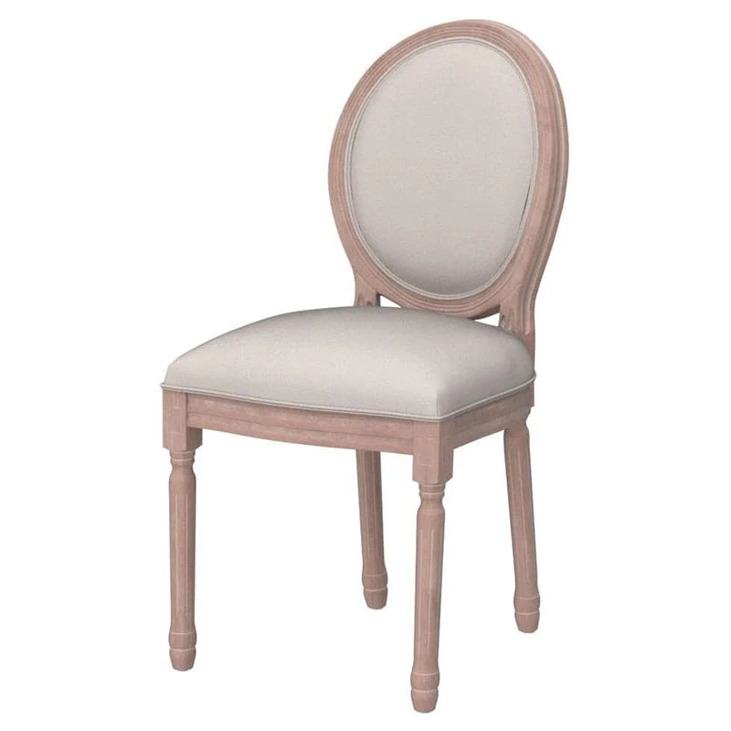 Antique Louis Style Solid Wood Chair Modern Vintage Ghost Rattan Fabric Stackable for Outdoor Cafe Banquet Hotel Dining Bedroom