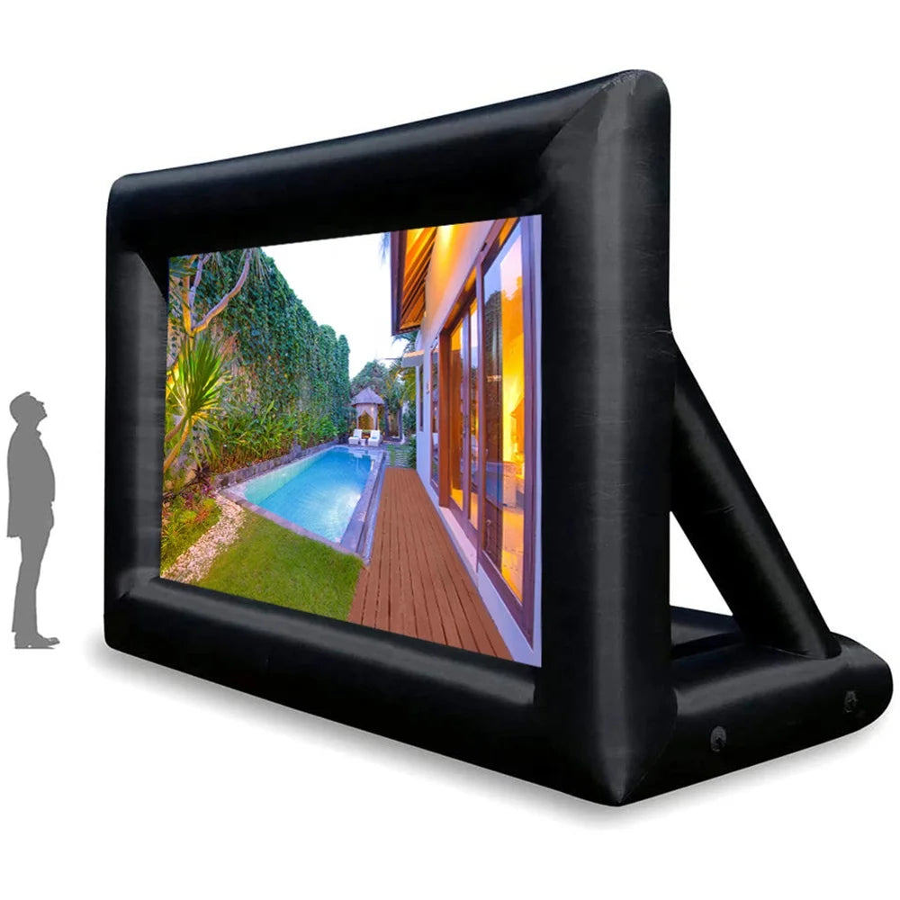8FT 20FT Inflatable Portable Outdoor Indoor Display Home Cinema Camping Movie Screen Theater Projector Portable Party Airscreen