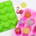 124 Factory Stock 12 Flower Shape Pudding Mold Silicone Cake Mold Soap Making Molds