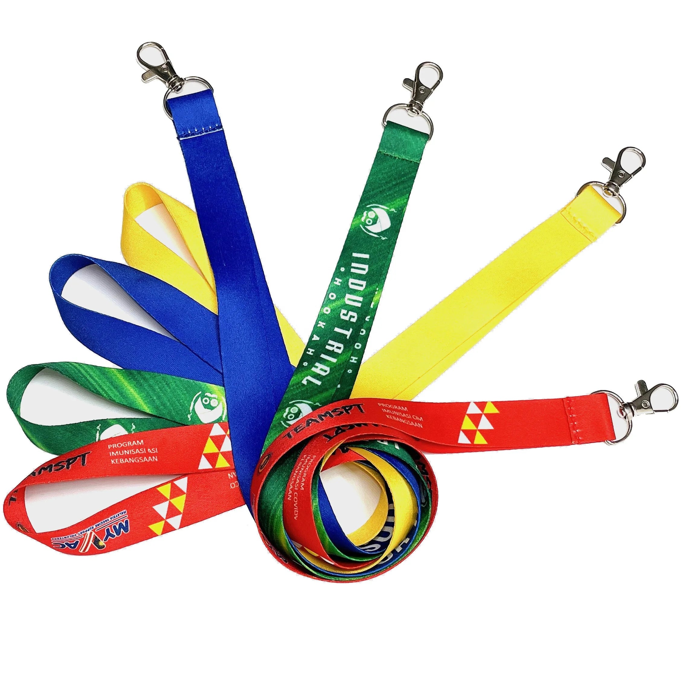Neck Strap Lanyard Factory Wholesale Polyester Personalized Custom Logo Printing Free  Lanyard Offset Printing 4- 10 Days