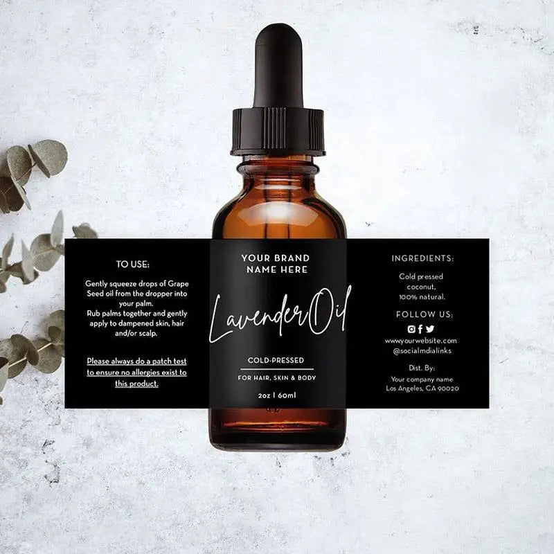 Factory-Direct Premium Custom Perfume & Cosmetic Labels - Waterproof Self-Adhesive Roll Stickers for Luxury Branding