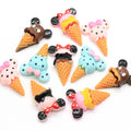 100pcs Mini Cartoon Mouse Ice Cream Resin Flatback Cabochons Accessories for Hair Clothing Shoes Planar DIY Home Decoration